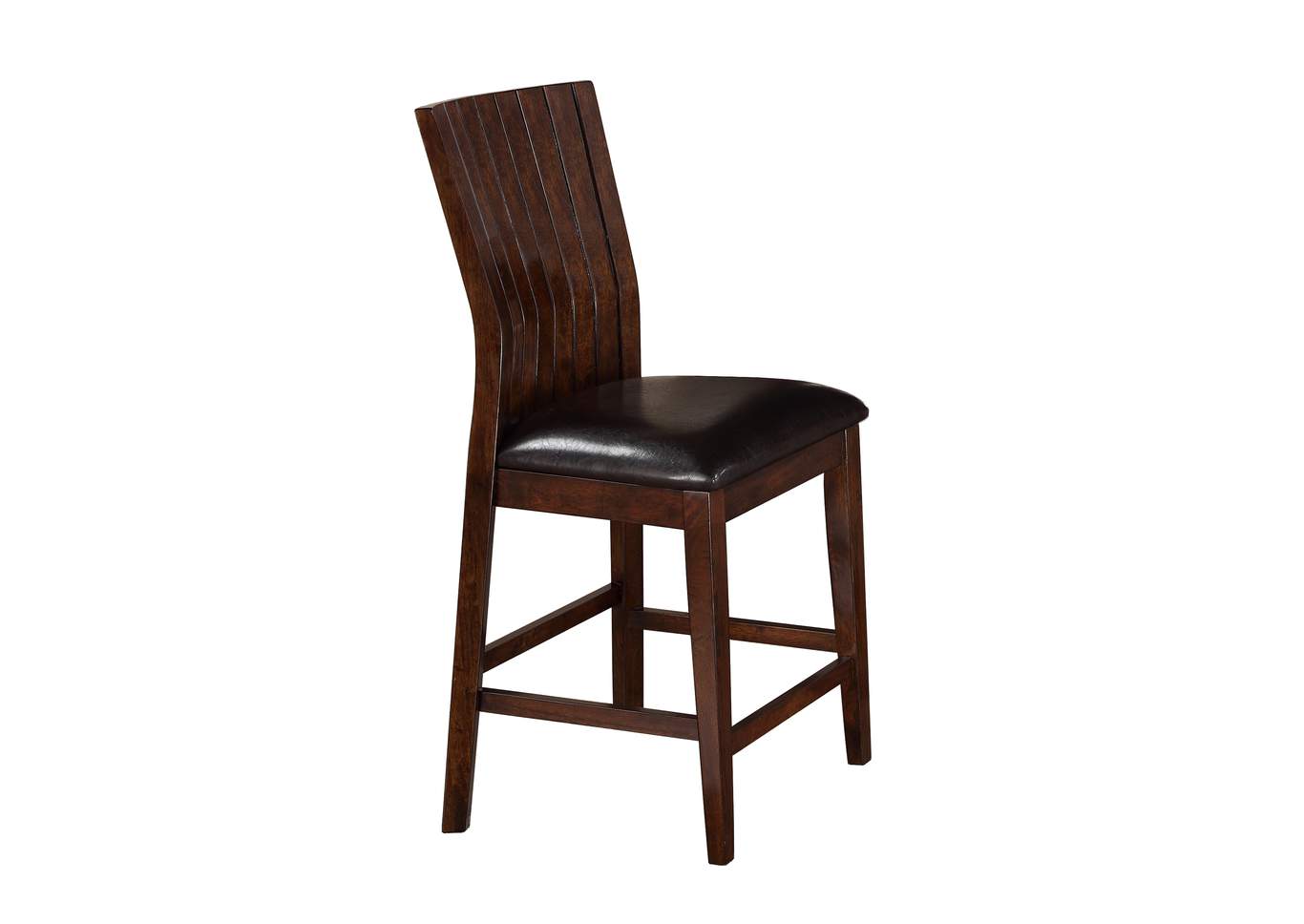 Daria Espresso Counter Height Round Dining Room Table w/4 Counter Height Chairs,ABF Crown Mark
