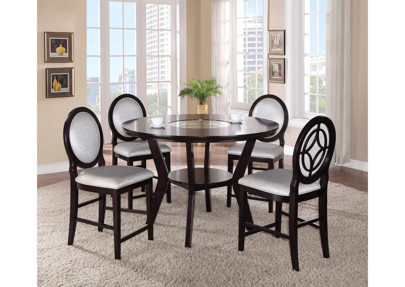 Gianna Counter Height Chair (Set of 2),ABF Crown Mark