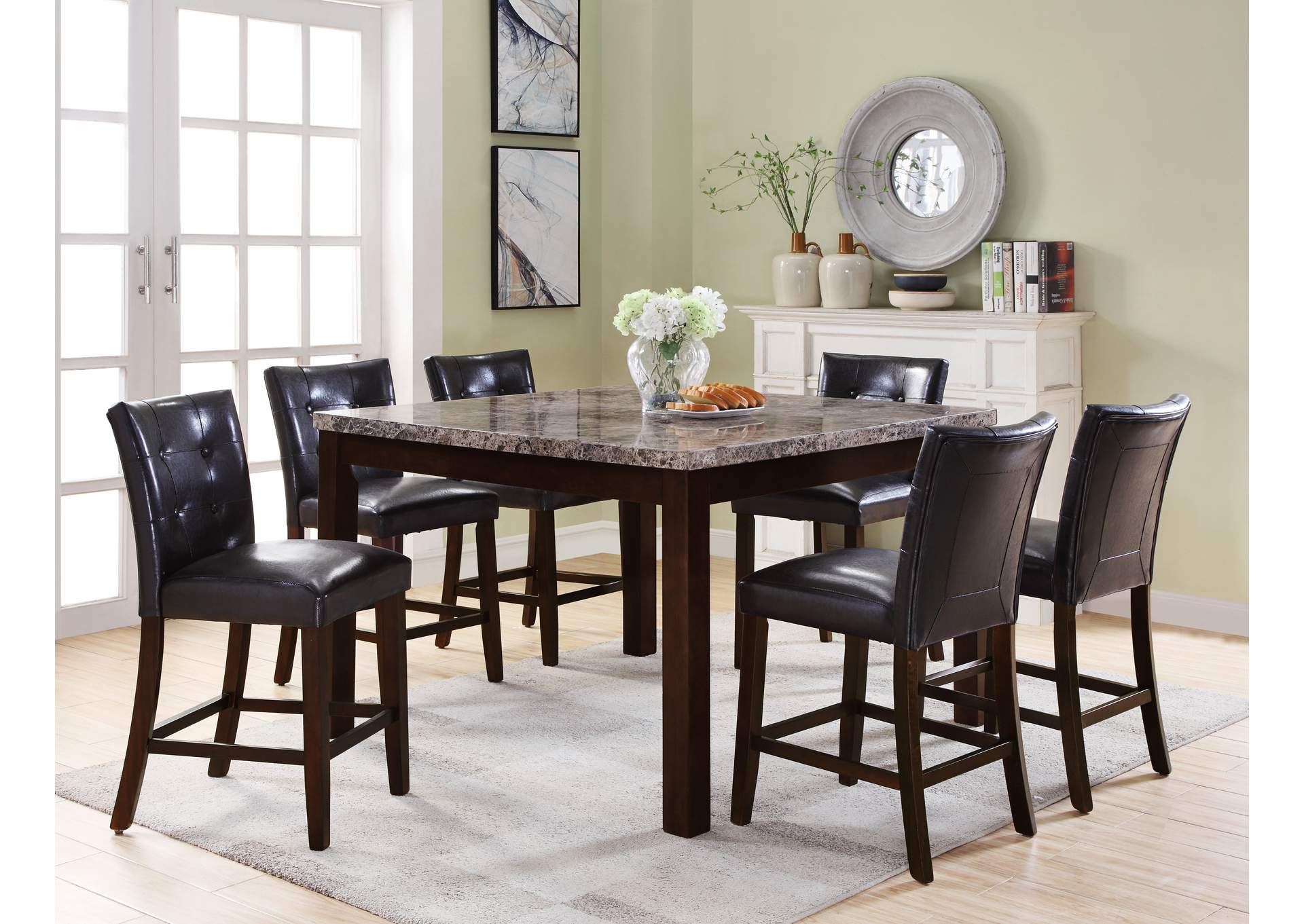 Bruce Counter Height Chair (Set of 2),ABF Crown Mark