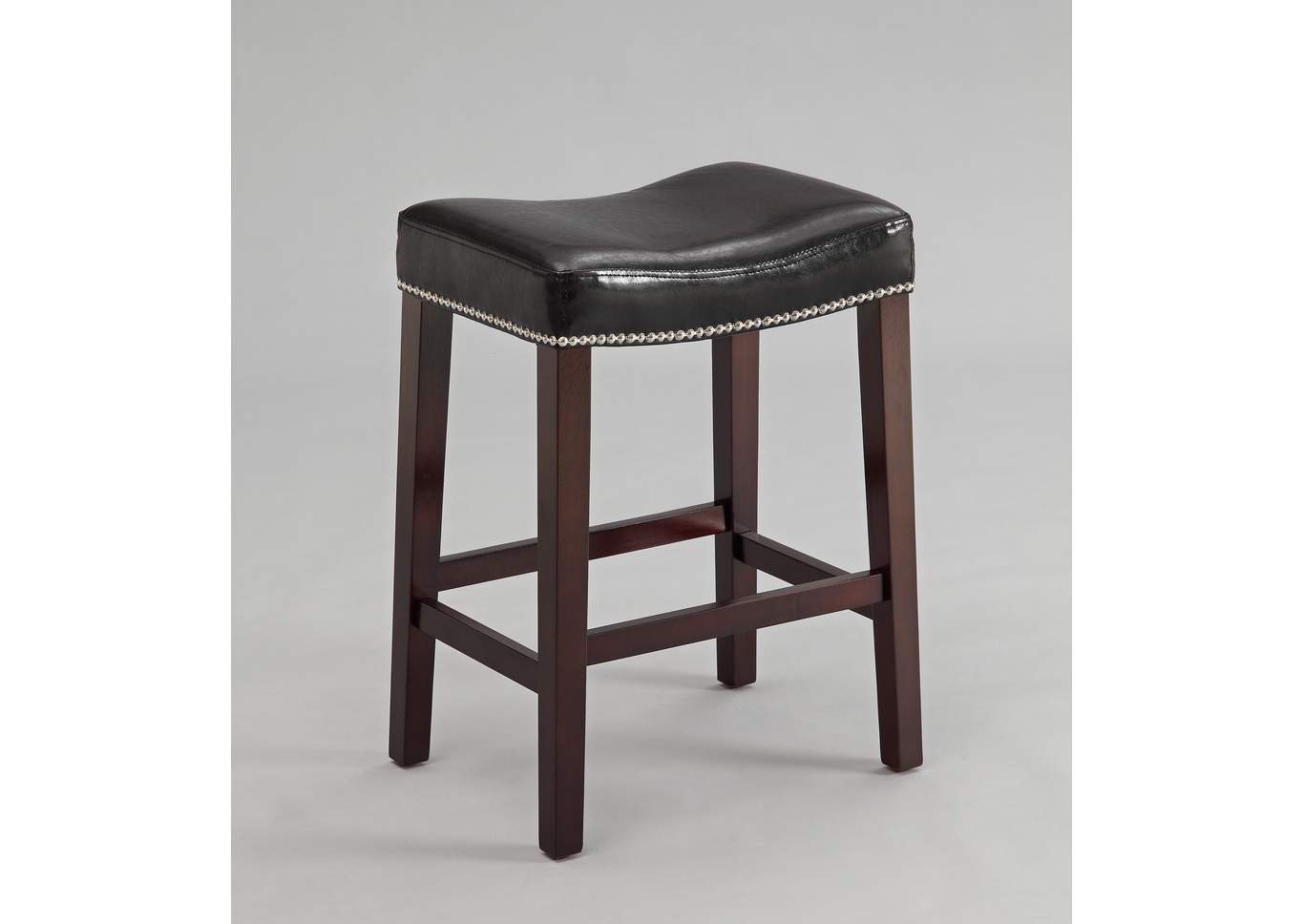 Nadia Black Saddle Chair (Set of 2),ABF Crown Mark
