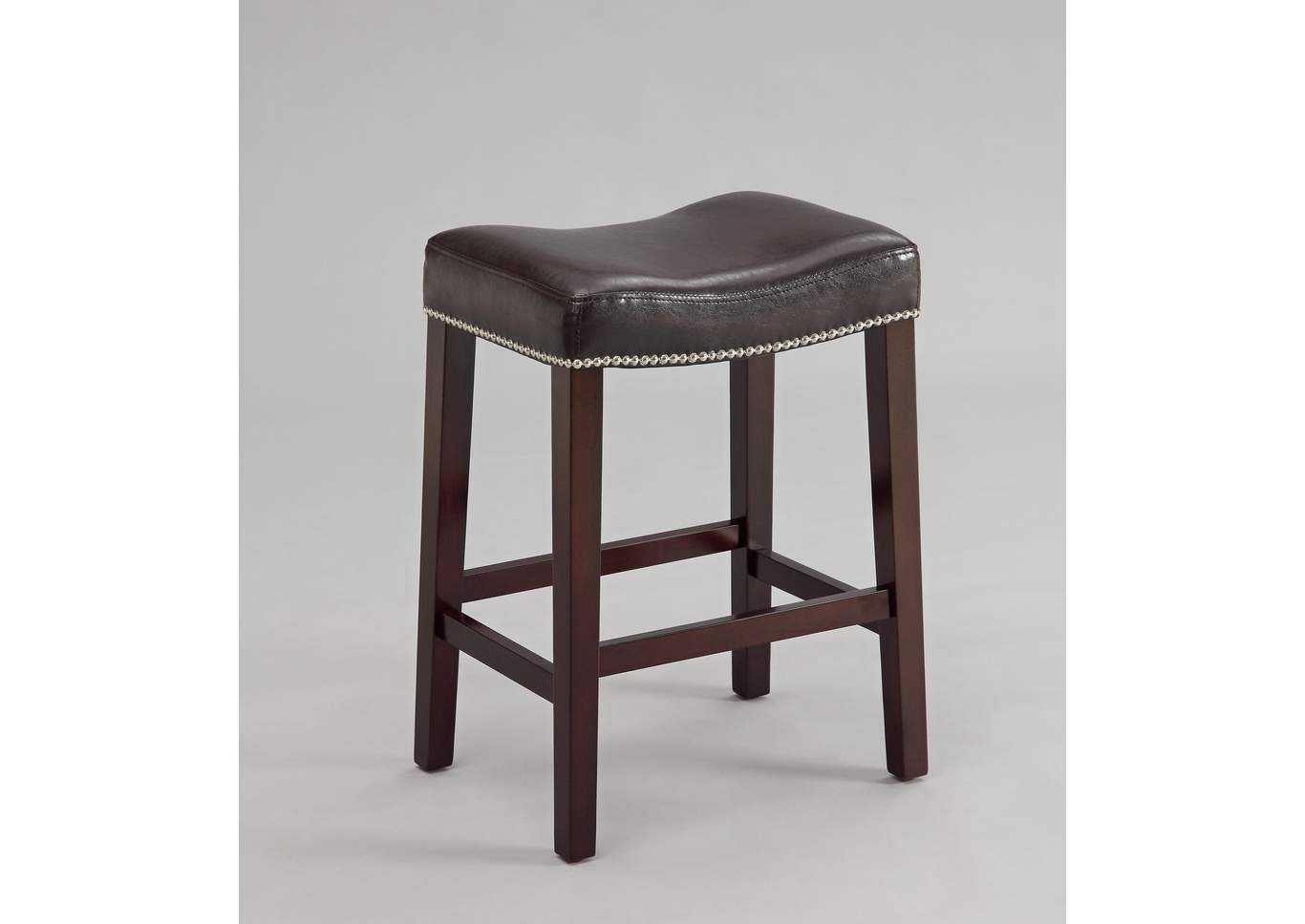 Nadia Espresso Saddle Chair (Set of 2),ABF Crown Mark