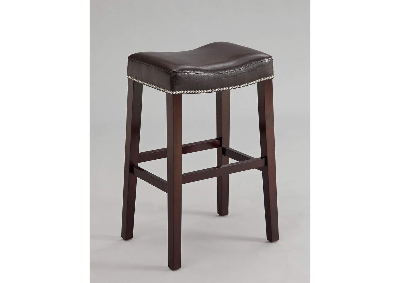 Nadia Espresso Saddle Chair (Set of 2),ABF Crown Mark