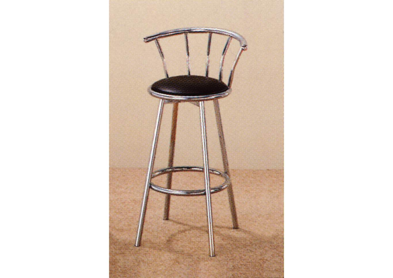 Swivel Chrome Barstool (Set of 2),ABF Crown Mark
