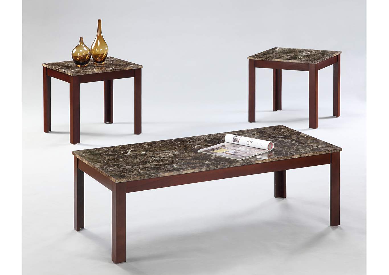 Lola Occasional Table Set (Cocktail & 2 Ends),ABF Crown Mark