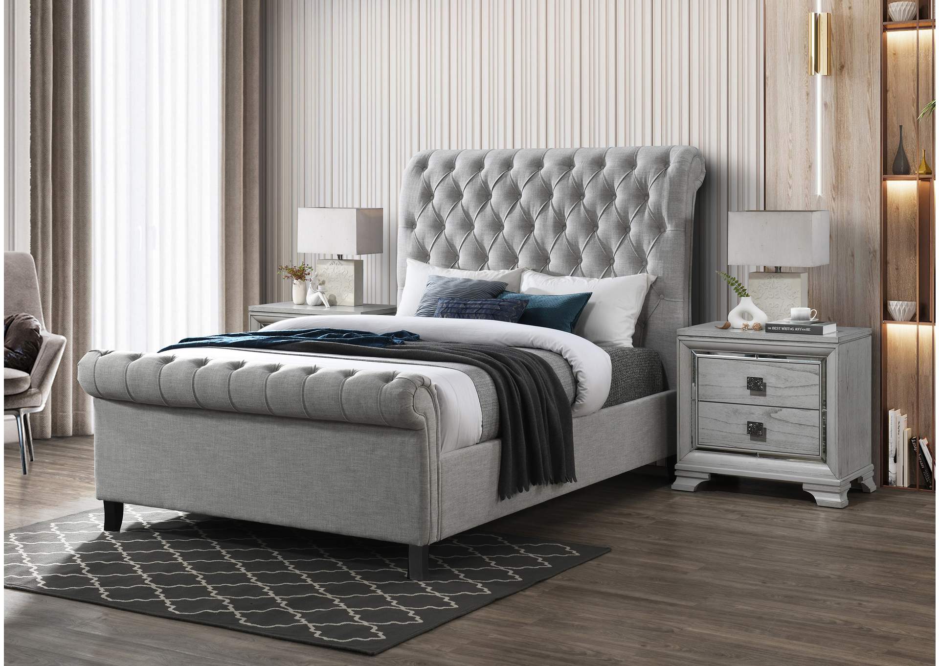 Kate Queen Bed,Crown Mark