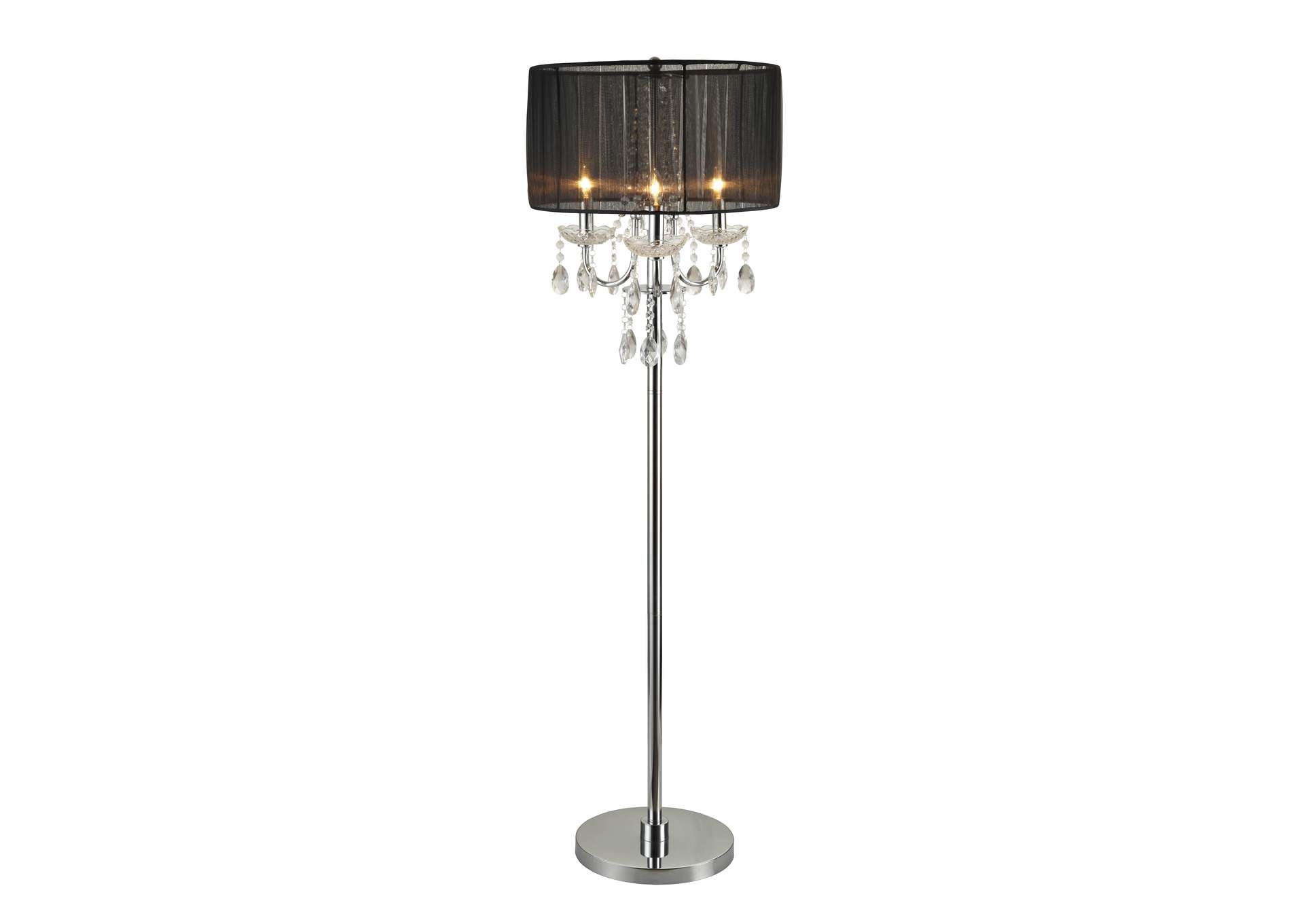 Chandelier Floor Lamp 62.5"H,Crown Mark