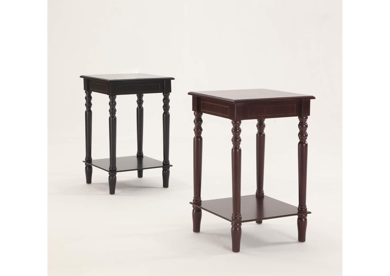 Leah Espresso 18" Square Chairside Table,ABF Crown Mark