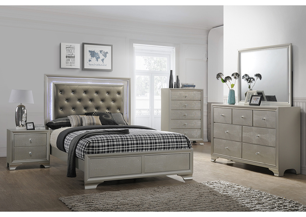 Lyssa King Platform Bed,ABF Crown Mark
