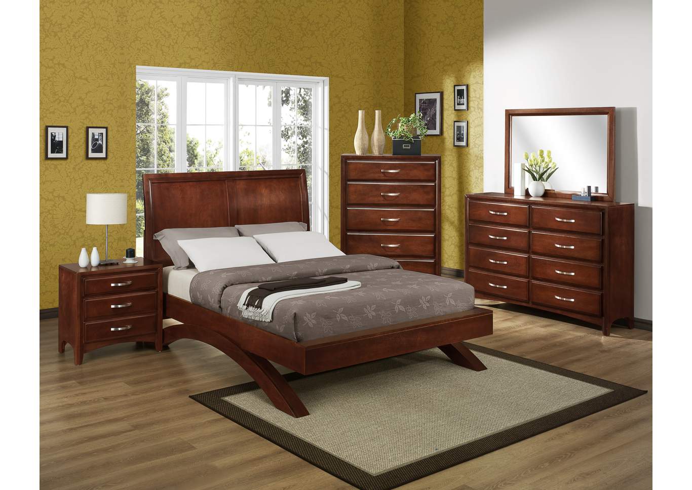 Vera 2 Drawer Nightstand,ABF Crown Mark