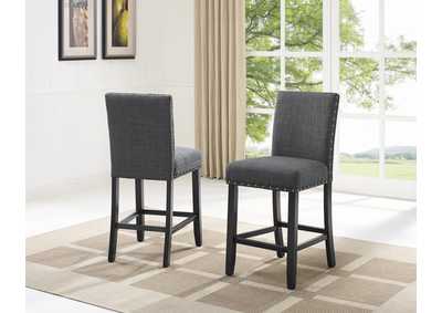 Image for 1713 Grey Wallace Counter Height Chair D.Grey