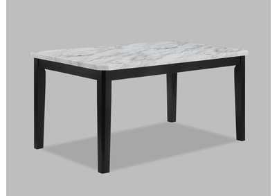 Image for Pascal Dining White Top Black Leg