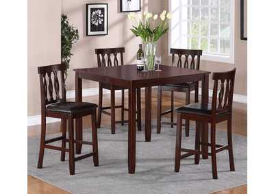 Image for Soledad Counter Height Dinette Set w/ 4 Side Chairs