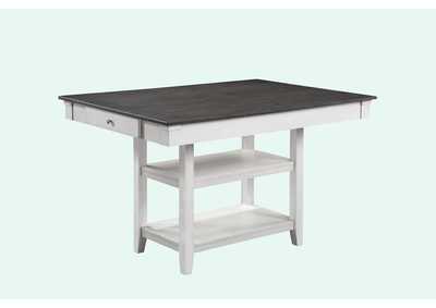 Image for Nina Counter Height Table Shelf Chalkgrey