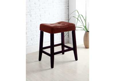 Image for Kent Red Saddle Chair (Set of 2)