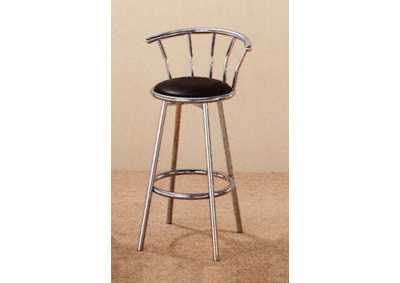 Image for Swivel Chrome Barstool (Set of 2)