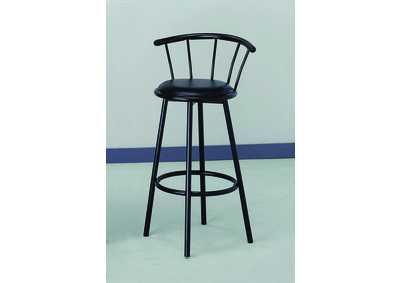 Image for Swivel Black Bar Chair (Set of 2)