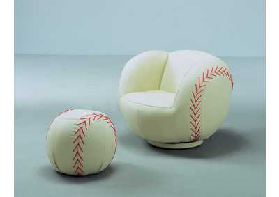 Image for Baseball Chair & Ottoman