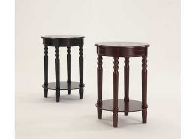 Image for Laurel Black 18" Round Chairside Table