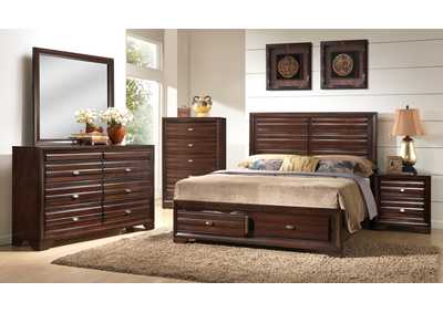 Image for Stella King Storage Bed w/Dresser, Mirror and Nightstand