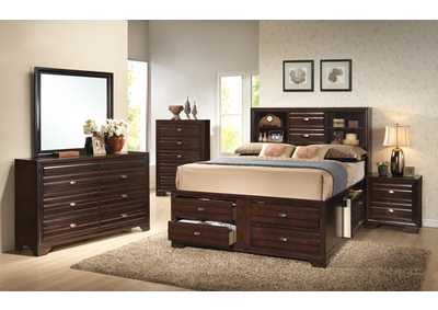 Image for Stella Queen Captains Bed w/Dresser, Mirror and Nightstand