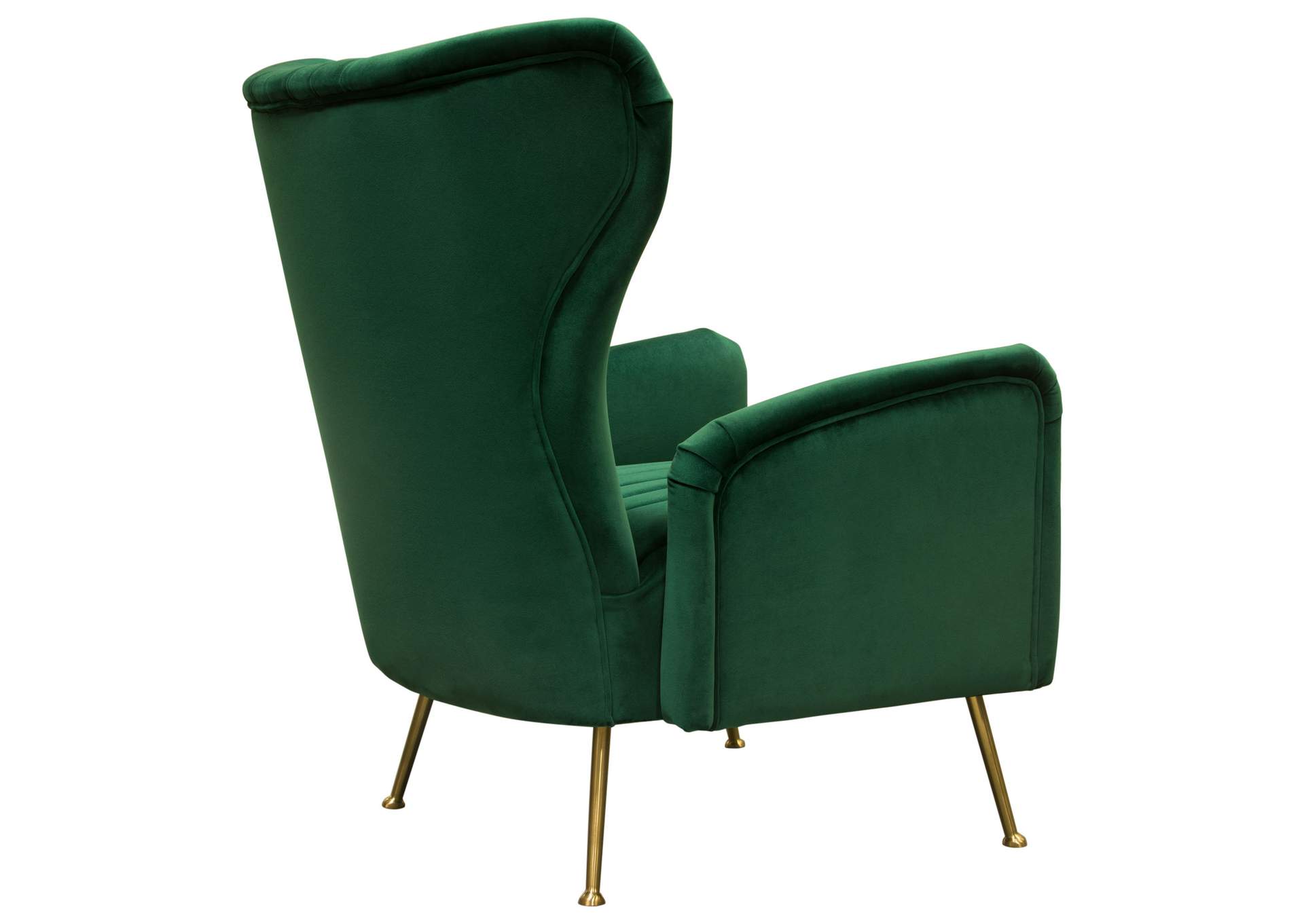 Ava Chair in Emerald Green Velvet w/ Gold Leg by Diamond Sofa,Diamond Sofa