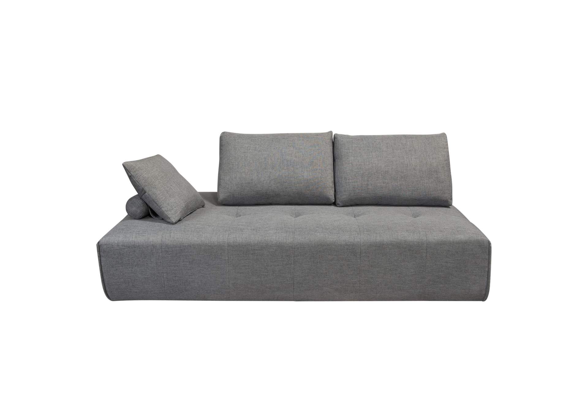 Cloud Lounge Seating Platform with Moveable Backrest Supports in Space Grey Fabric by Diamond Sofa,Diamond Sofa