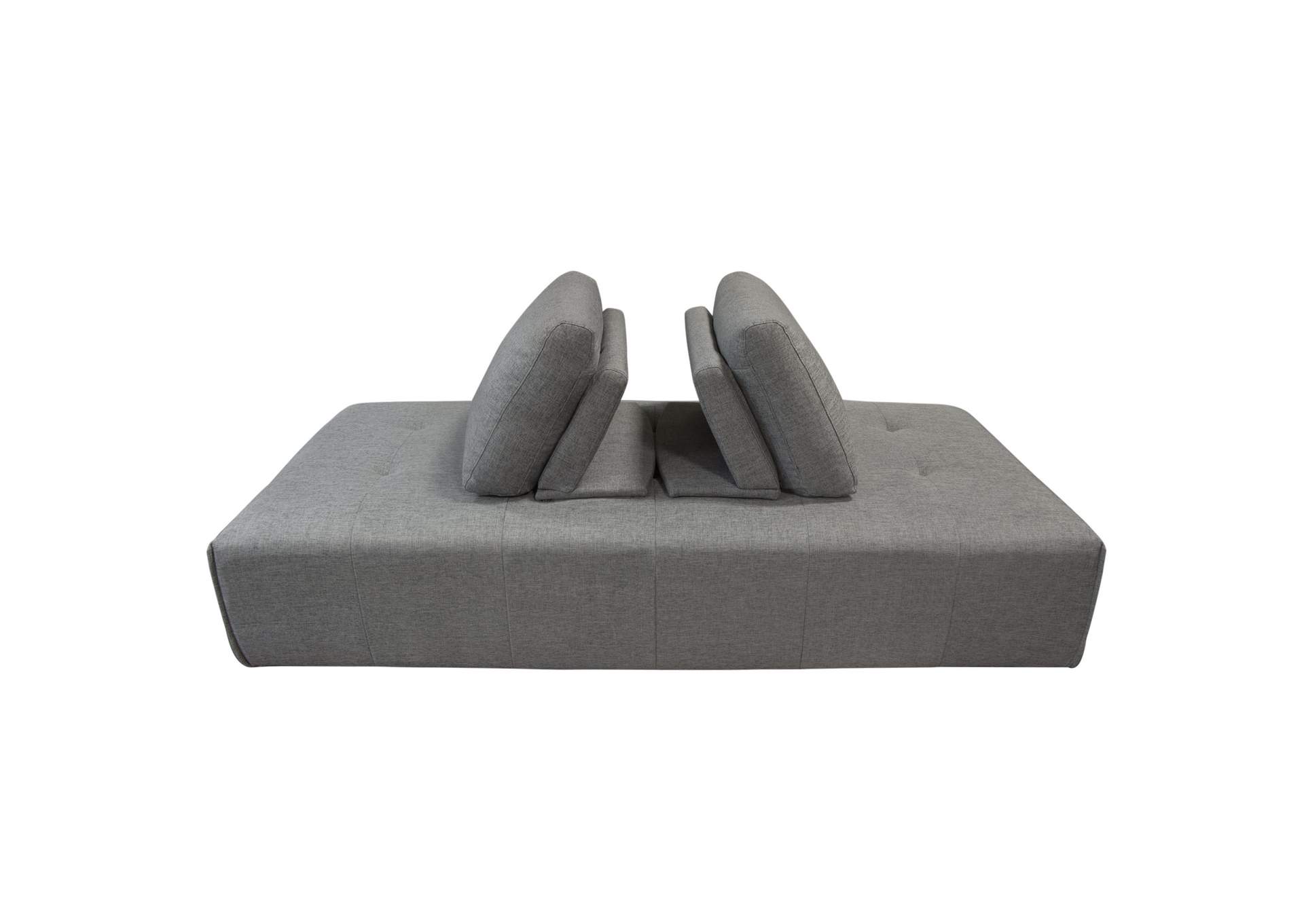 Cloud Lounge Seating Platform with Moveable Backrest Supports in Space Grey Fabric by Diamond Sofa,Diamond Sofa