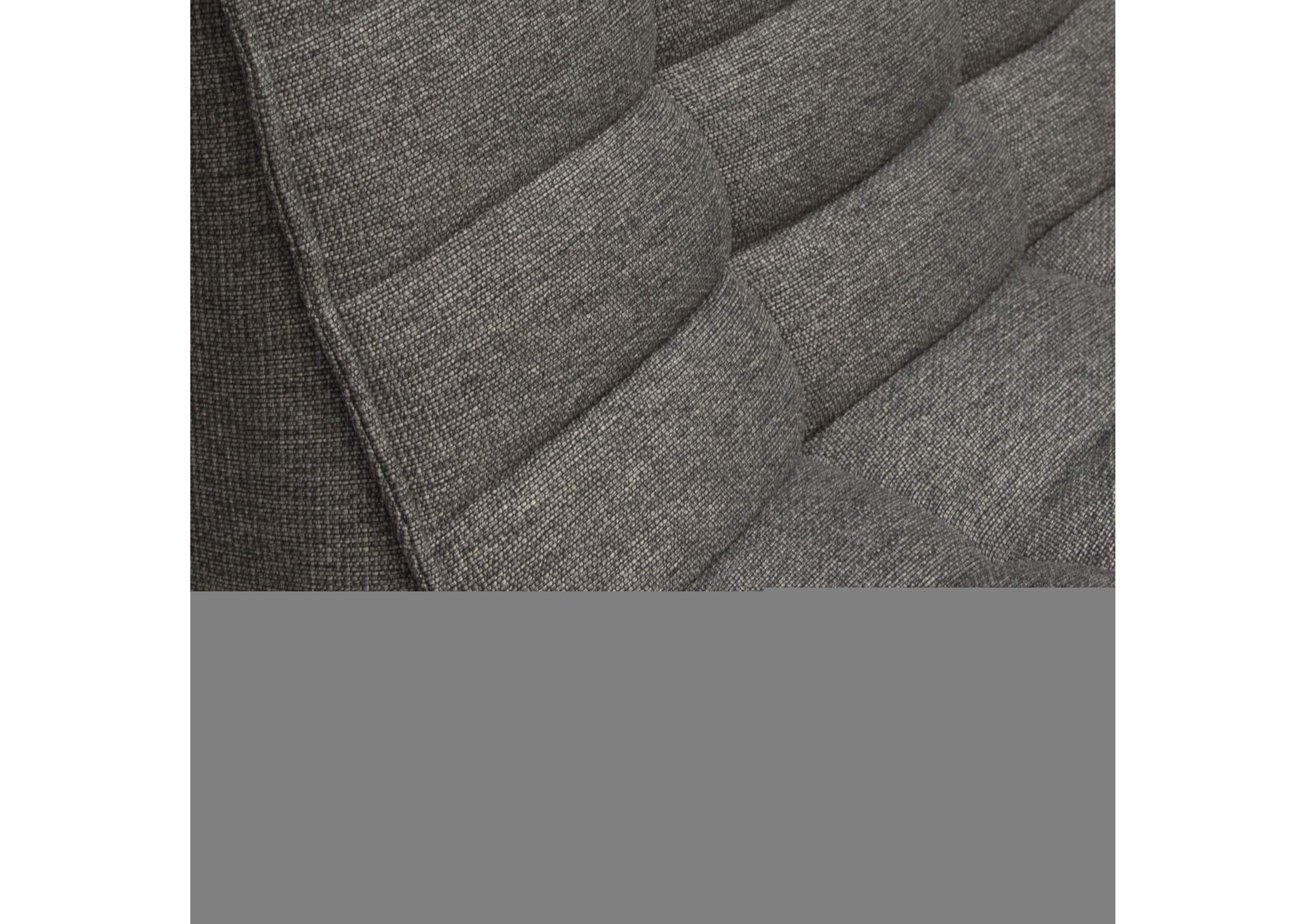 Marshall Scooped Seat Armless Chair in Grey Fabric by Diamond Sofa,Diamond Sofa