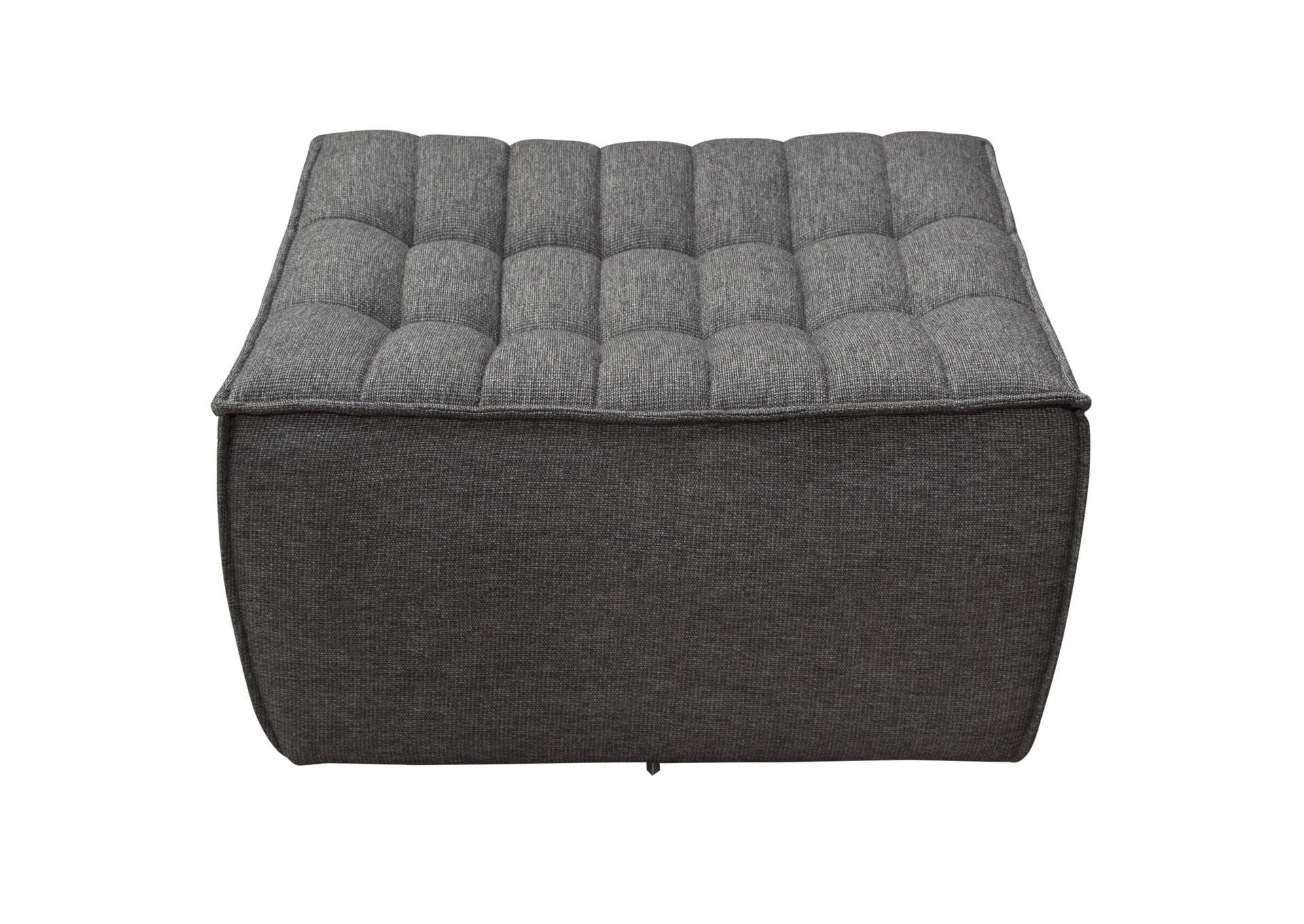 Marshall Scooped Seat Ottoman in Grey Fabric by Diamond Sofa,Diamond Sofa