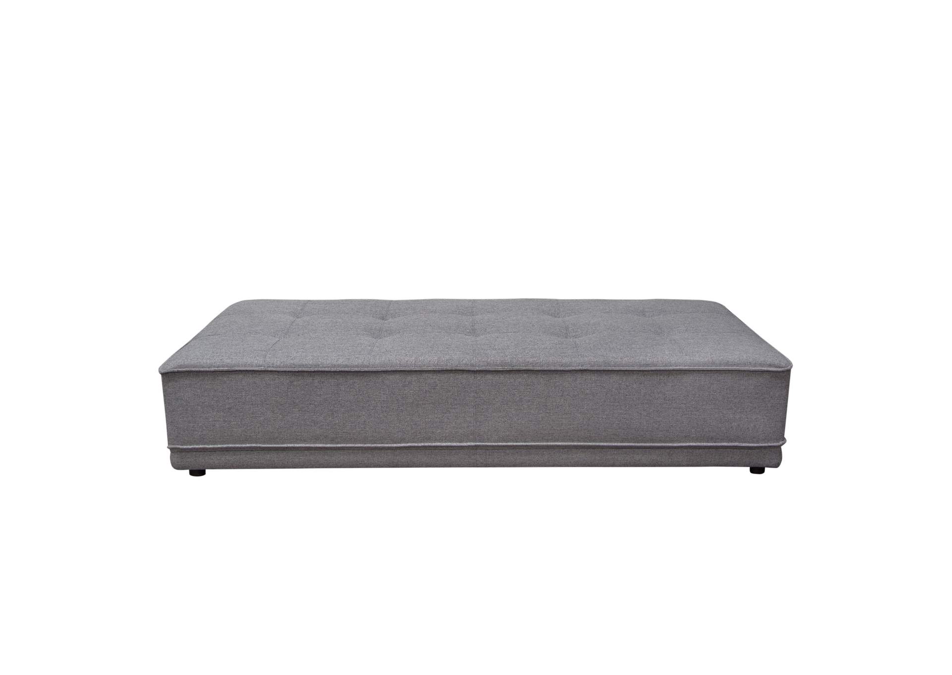 Slate Lounge Seating Platform with Moveable Backrest Supports in Grey Polyester Fabric by Diamond Sofa,Diamond Sofa