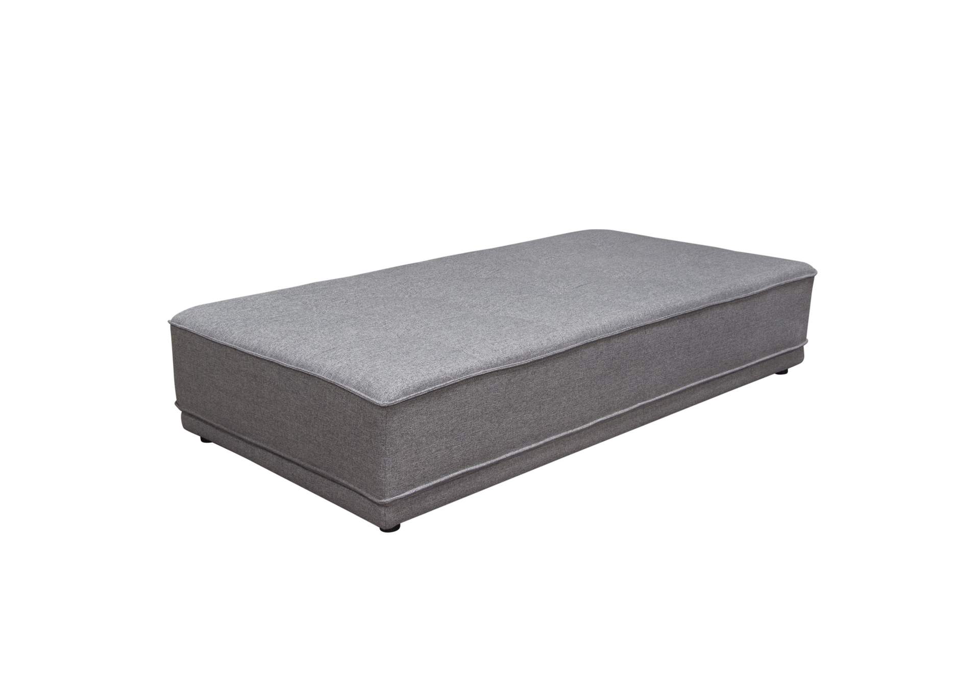 Slate Lounge Seating Platform with Moveable Backrest Supports in Grey Polyester Fabric by Diamond Sofa,Diamond Sofa