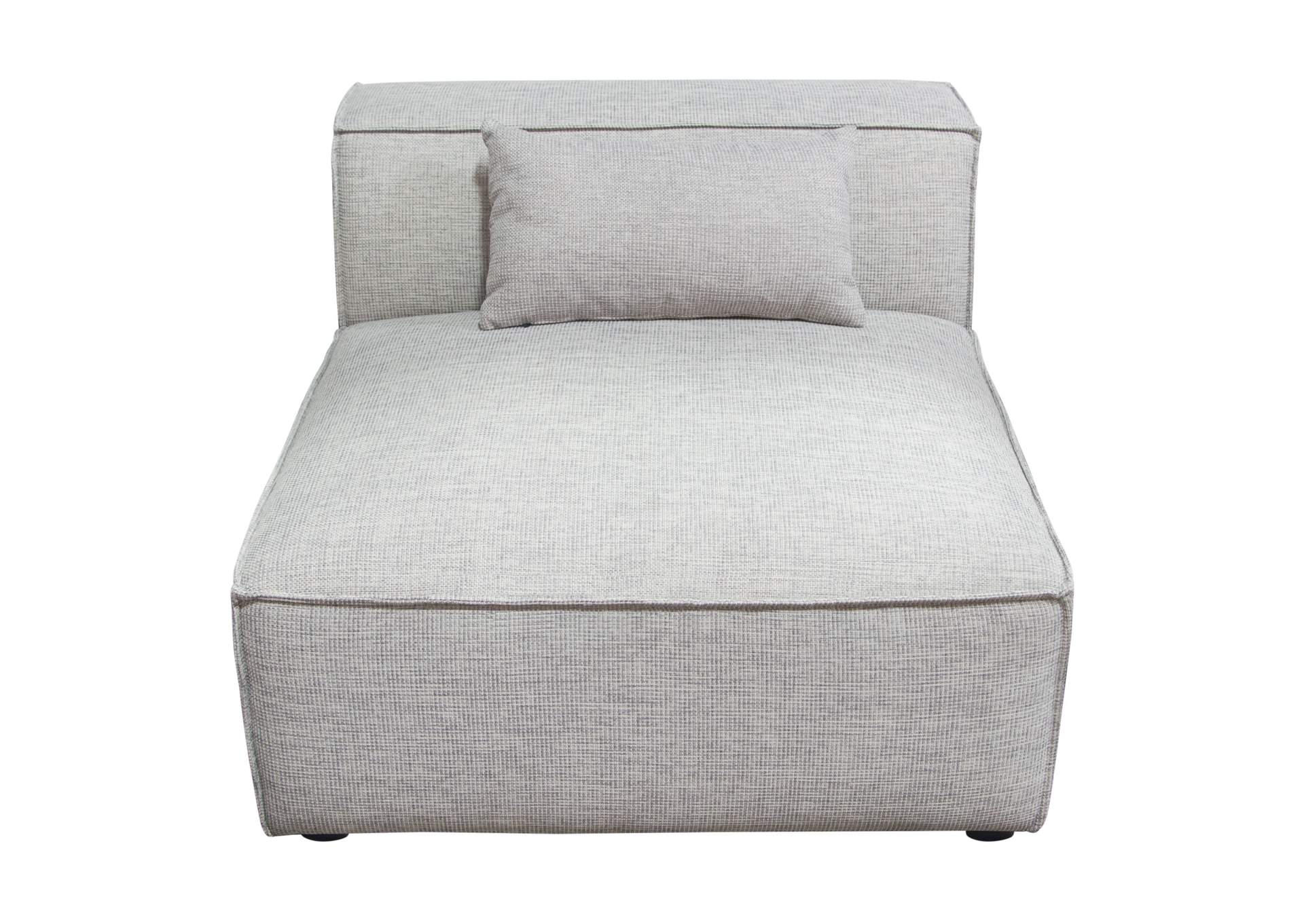 Vice Armless Chair in Barley Fabric by Diamond Sofa,Diamond Sofa