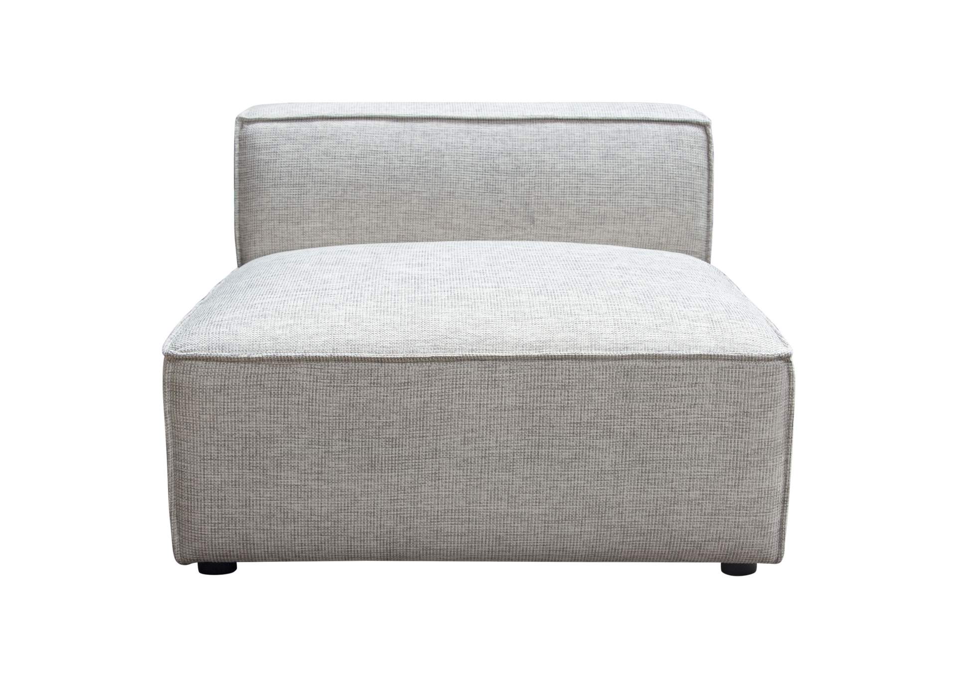 Vice Armless Chair in Barley Fabric by Diamond Sofa,Diamond Sofa