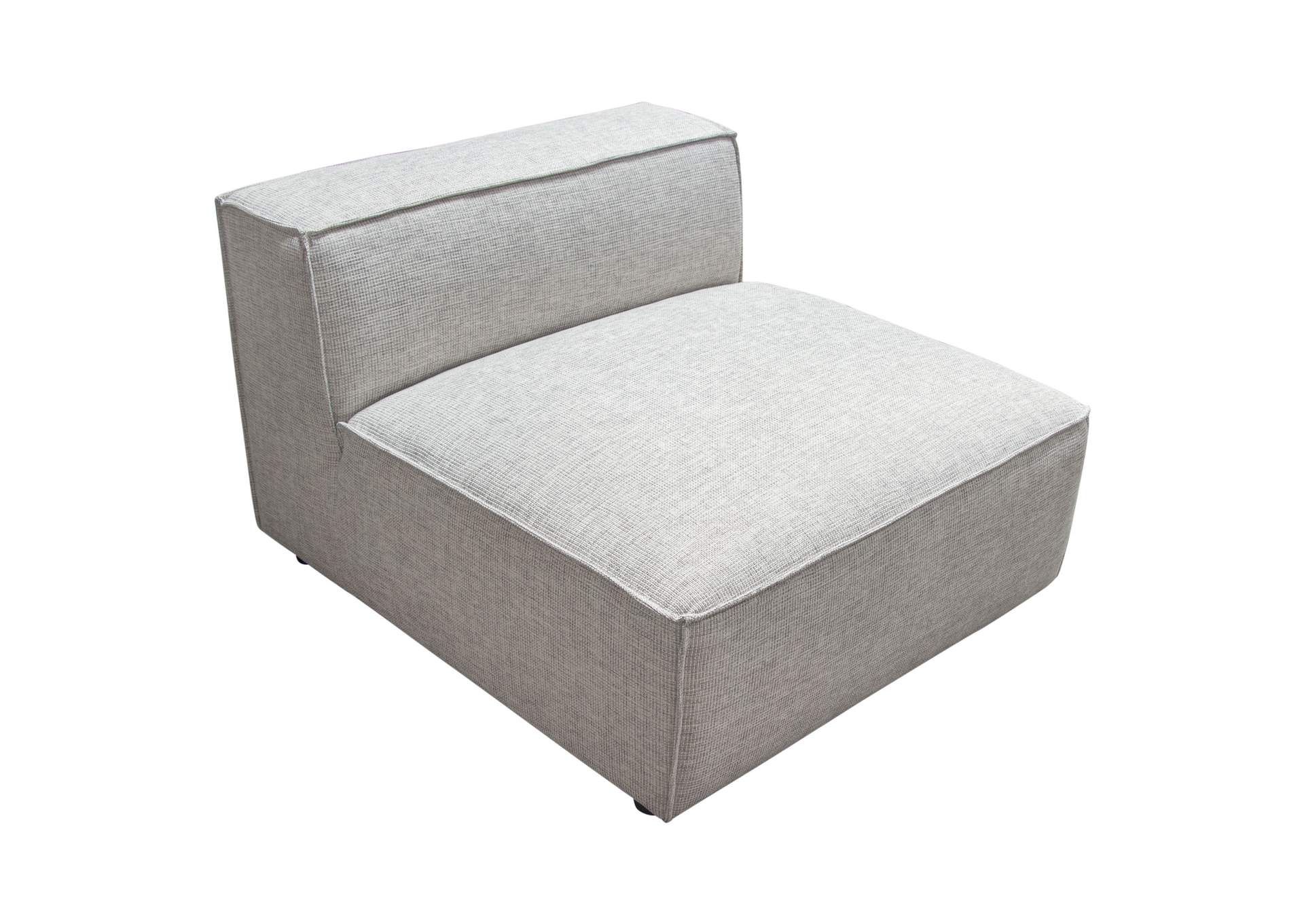 Vice Armless Chair in Barley Fabric by Diamond Sofa,Diamond Sofa