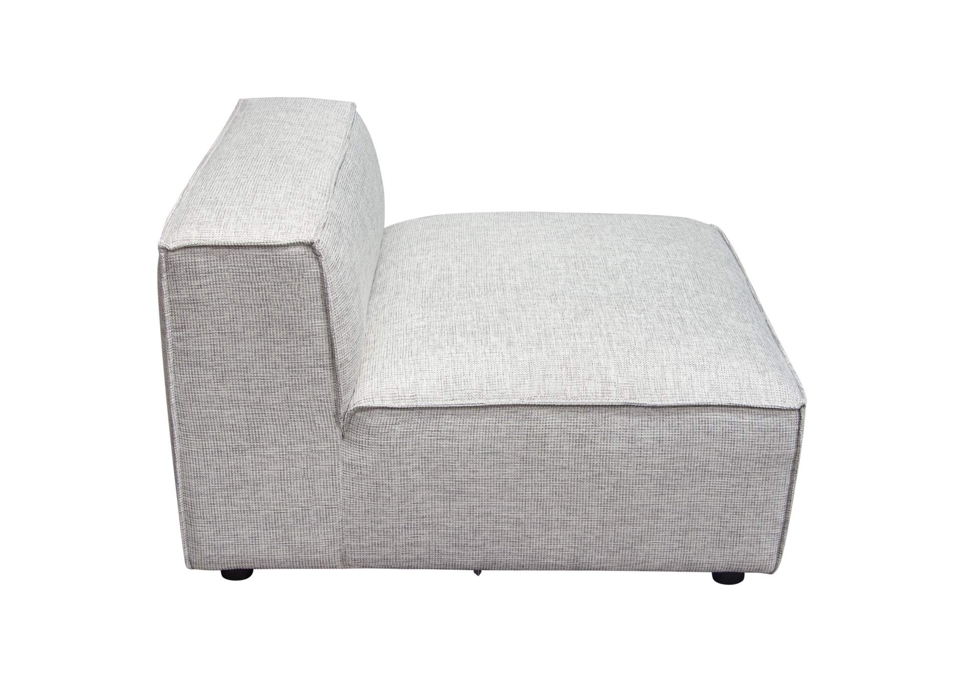 Vice Armless Chair in Barley Fabric by Diamond Sofa,Diamond Sofa