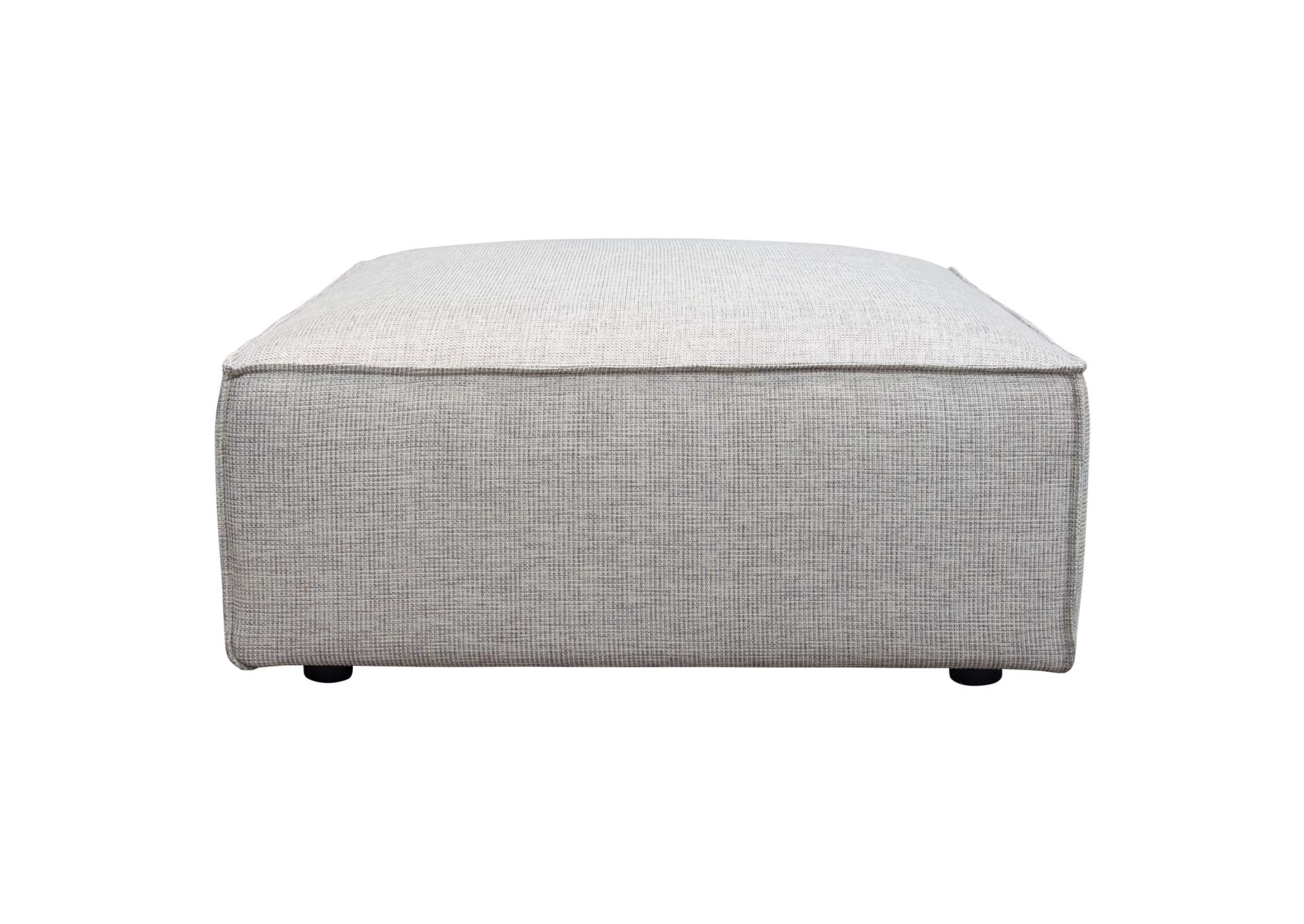 Vice Square Ottoman in Barley Fabric by Diamond Sofa,Diamond Sofa