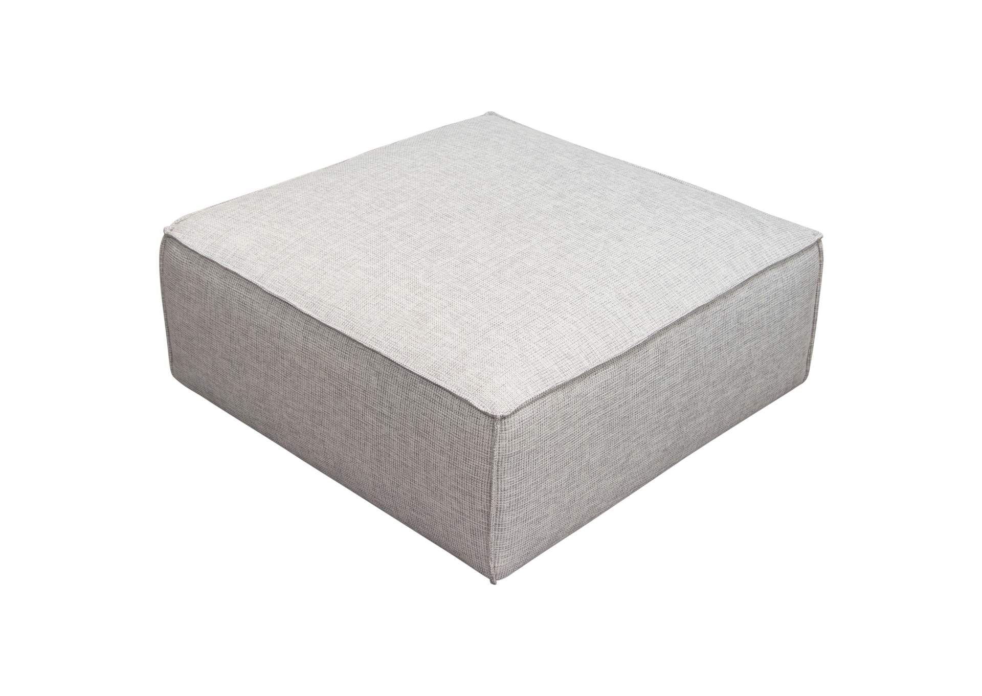 Vice Square Ottoman in Barley Fabric by Diamond Sofa,Diamond Sofa