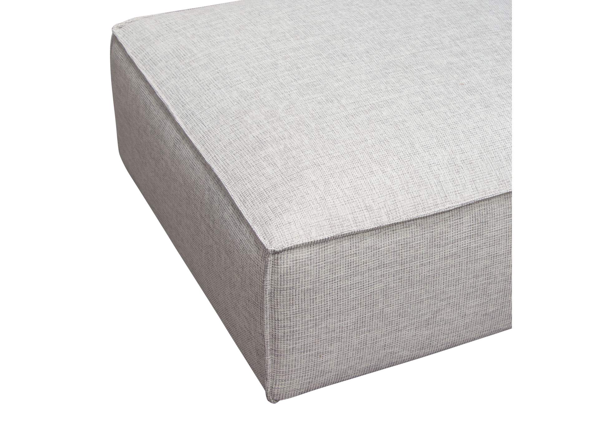 Vice Square Ottoman in Barley Fabric by Diamond Sofa,Diamond Sofa