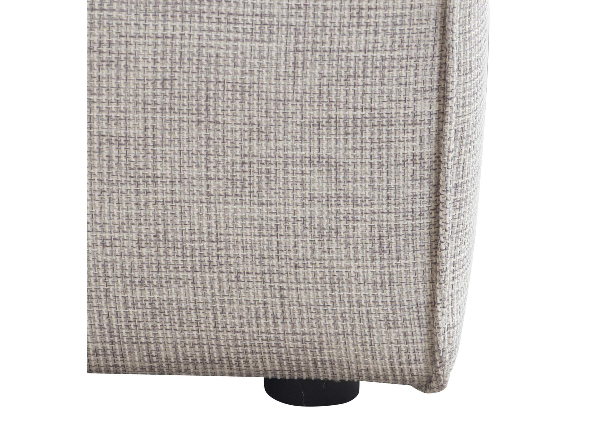 Vice Square Ottoman in Barley Fabric by Diamond Sofa,Diamond Sofa