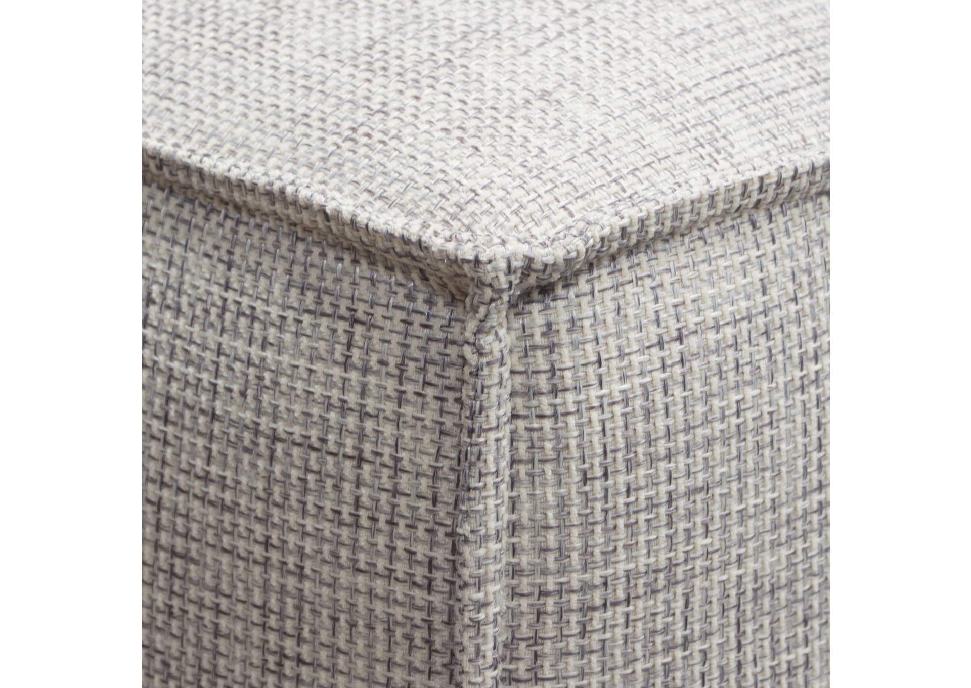 Vice Square Ottoman in Barley Fabric by Diamond Sofa,Diamond Sofa