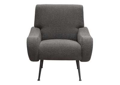 Cameron Accent Chair in Chair Boucle Textured Fabric w/ Black Leg by Diamond Sofa