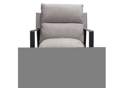 Image for Miller Sling Accent Chair in Grey Fabric w/ Black Powder Coated Metal Frame by Diamond Sofa