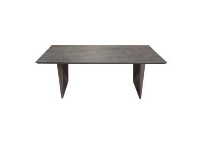 Image for Motion Solid Mango Wood Dining Table in Smoke Grey Finish w/ Silver Metal Inlay by Diamond Sofa