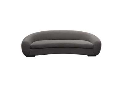 Image for Pascal Sofa in Charcoal Boucle Textured Fabric w/ Contoured Arms & Back by Diamond Sofa