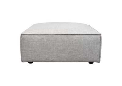 Image for Vice Square Ottoman in Barley Fabric by Diamond Sofa