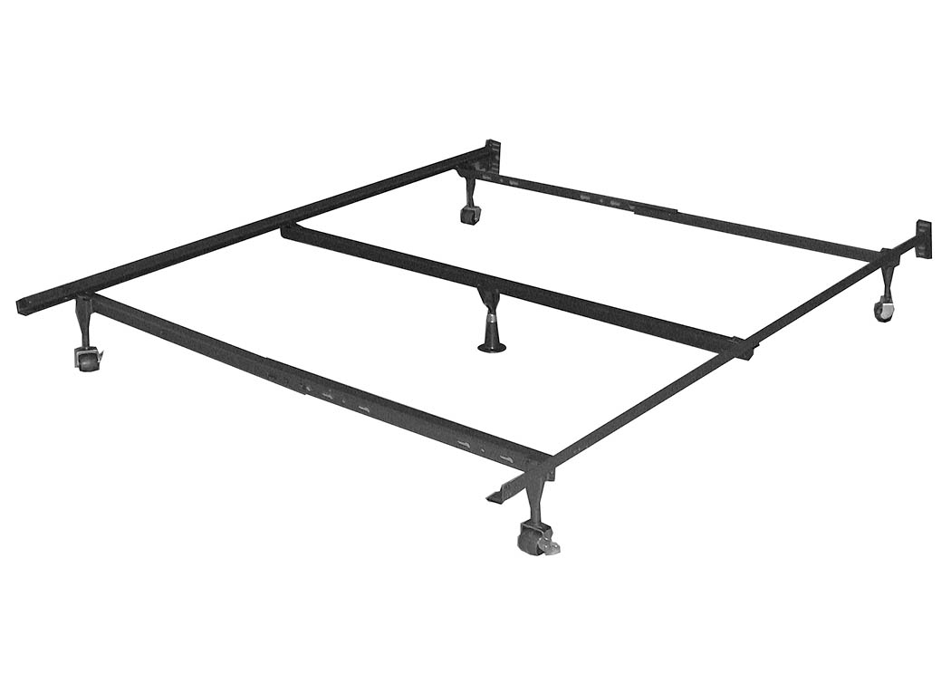 Queen Metal Bed Frame w/Center Support Frame,Donco Kids