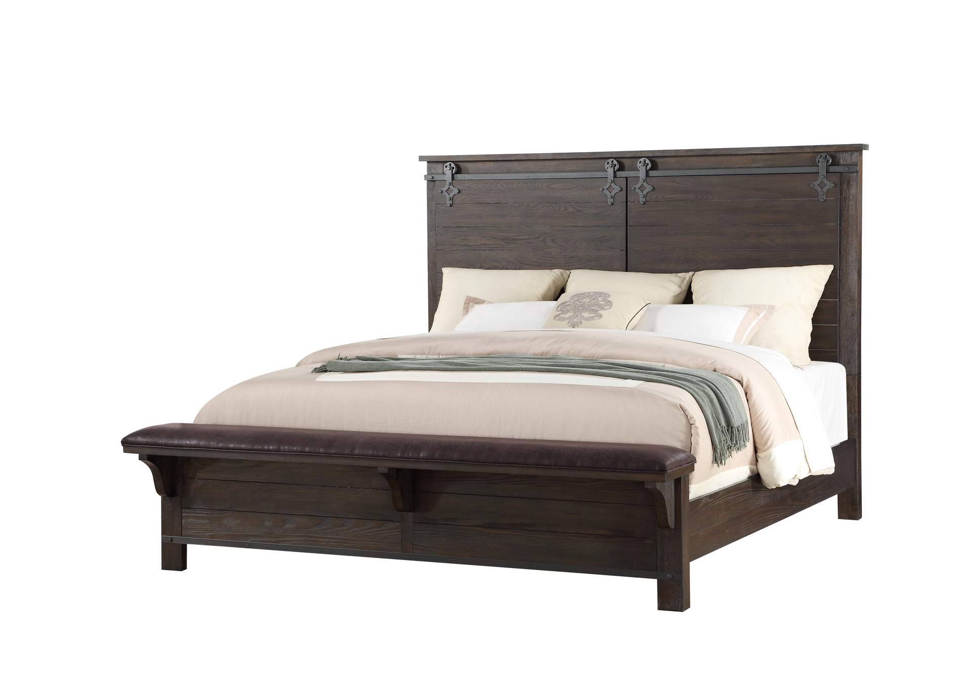 Newton King Bed,Emerald Home Furnishings