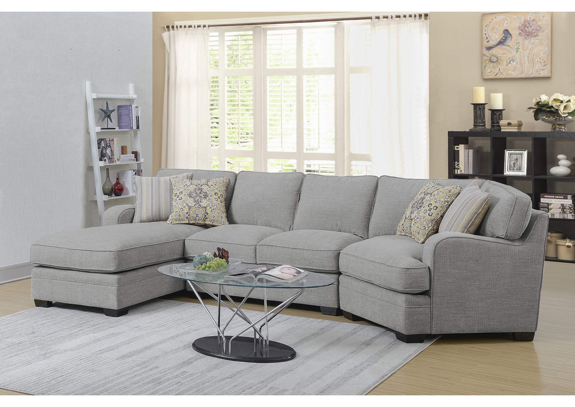 Analiese Lsf Chaise Sectional,Emerald Home Furnishings