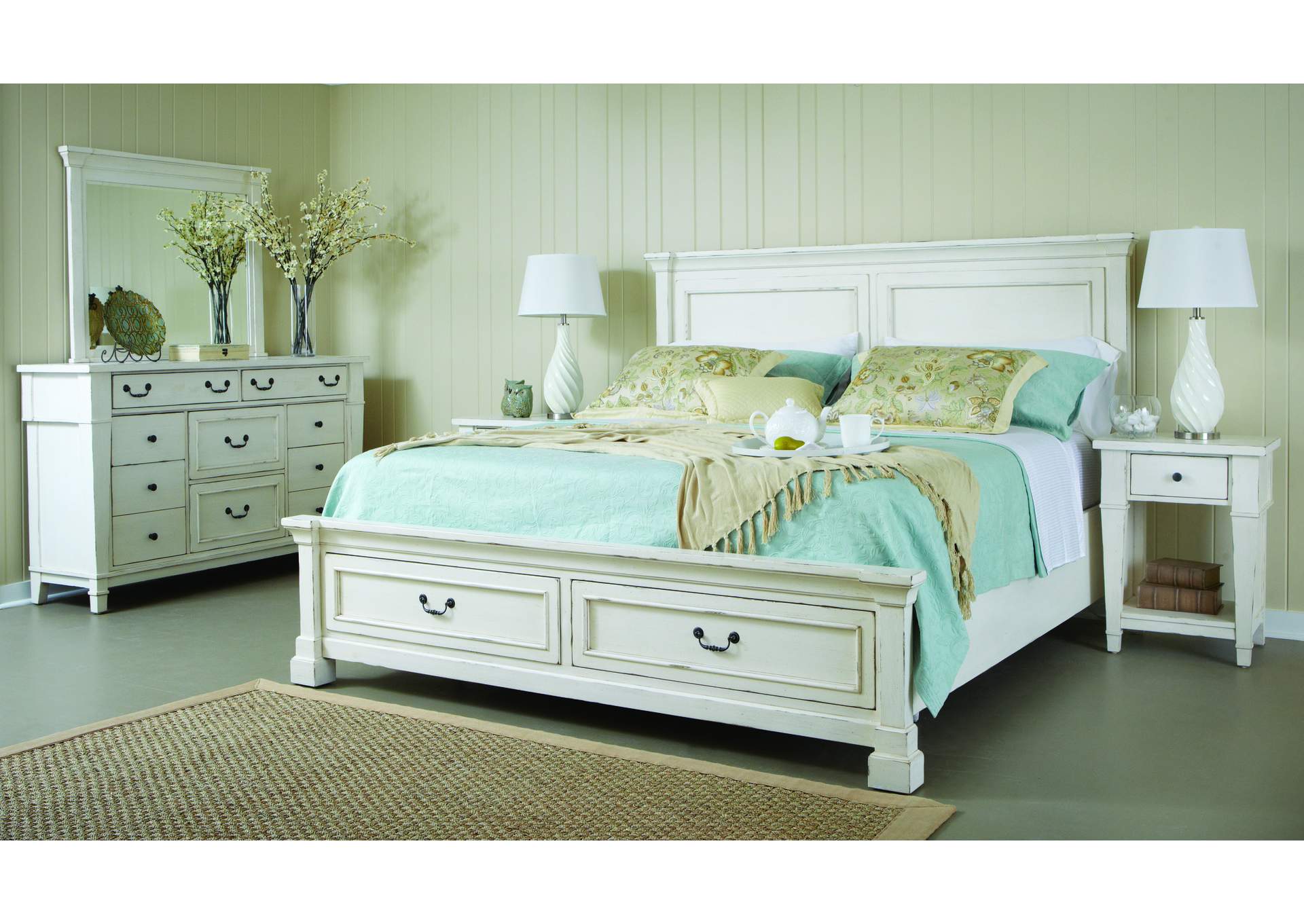 Stoney Creek Queen Storage Bed,Emerald Home Furnishings