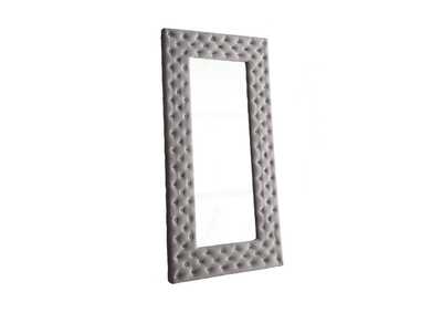 Image for Lacey Upholstered Floor Mirror